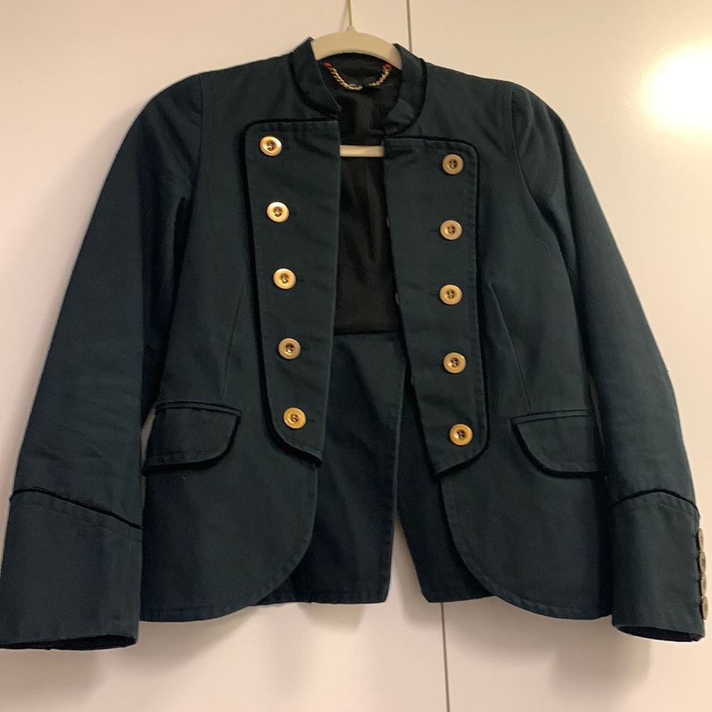 Marc Jacob’s navy and velvet blazer